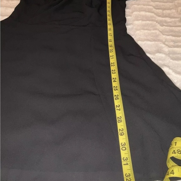 Abercrombie & Fitch Long Sleeve Babydoll Mini Dress Black Size Medium - Picture 10 of 11